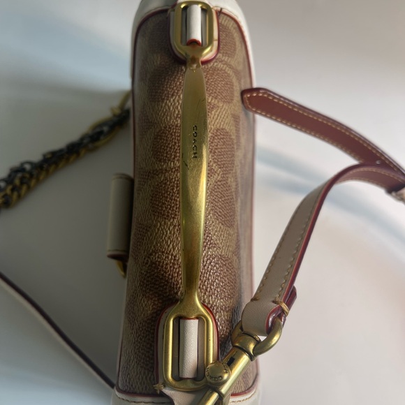 COACH Riley 18 en toile exclusive F73934 white good condition - Picture 6 of 13